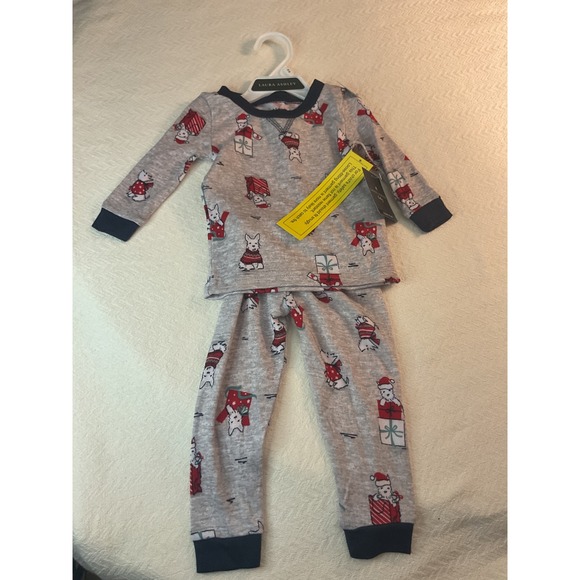Laura Ashley Baby Christmas Pajamas Set 18M Dog Holiday Present Matching Sister - Picture 1 of 6